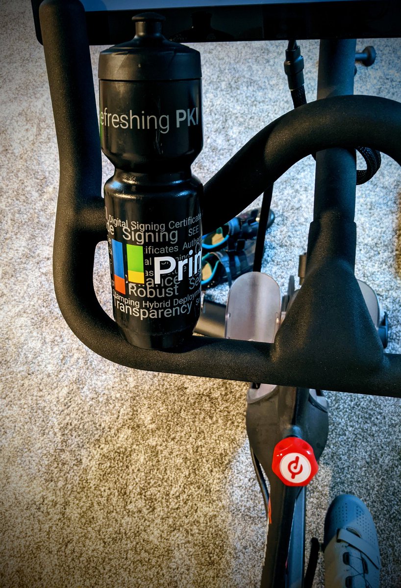 danno_t's tweet photo. #peloton powered by refreshing #pki @primekeyPKI https://t.co/9fOzUtH1Hq