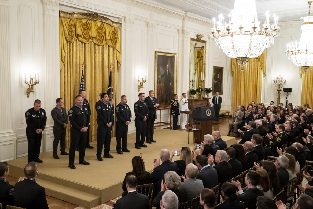 AirForce1's tweet photo. Executive Order on Protecting Law Enforcement Officers, Judges, Prosecutors, And Their Families https://t.co/WPaEXLRdim https://t.co/joqycUaLBI