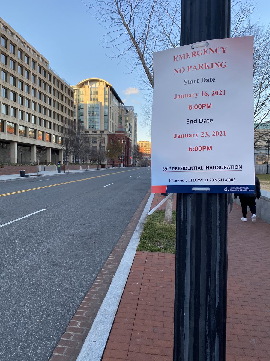 Here are more photos. The Capital One Arena is also blocked off.