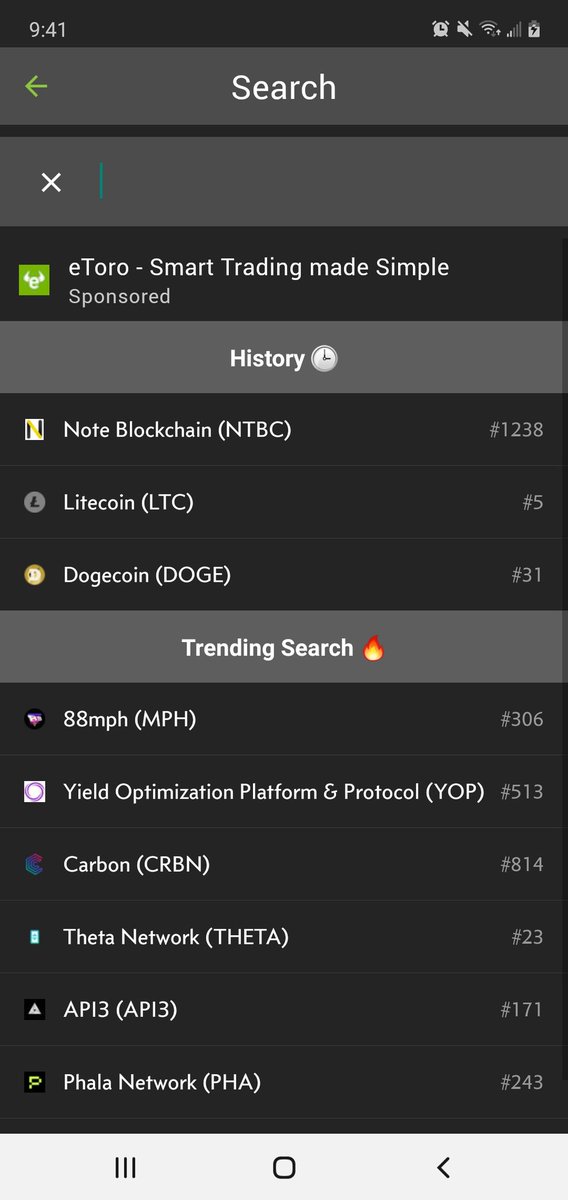  @CoinGecko is great because it allows you to keep tabs of your favorite coins by setting notifications. It also gives you really great data analysis tools along with the latest crypto news.