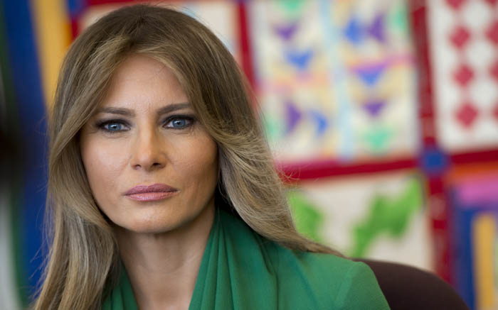 In farewell video, Melania Trump says be passionate, but not violent