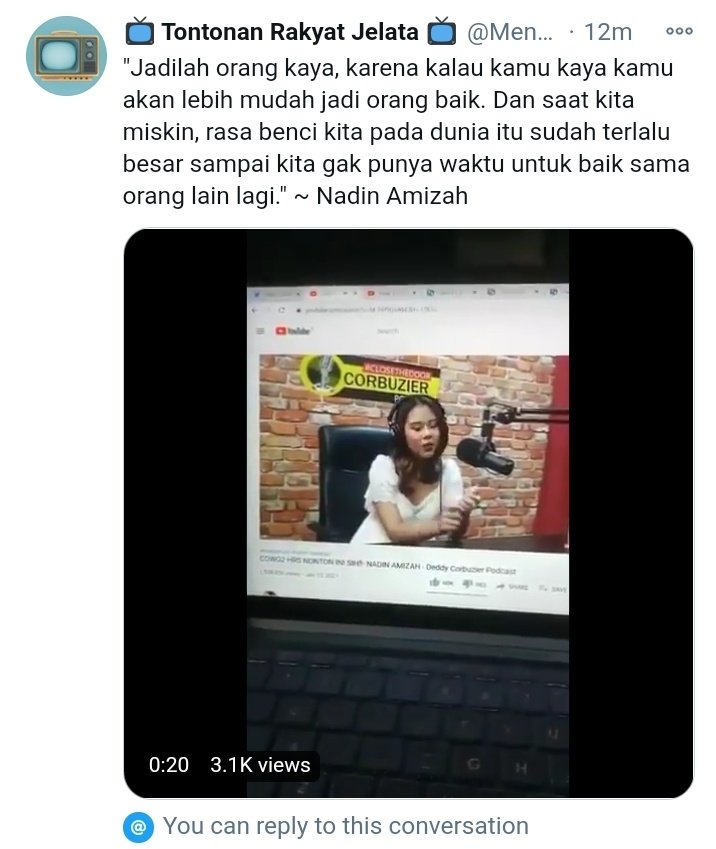 Tiktok E-girl:
"If you're homeless, just buy a house."

Nadin :