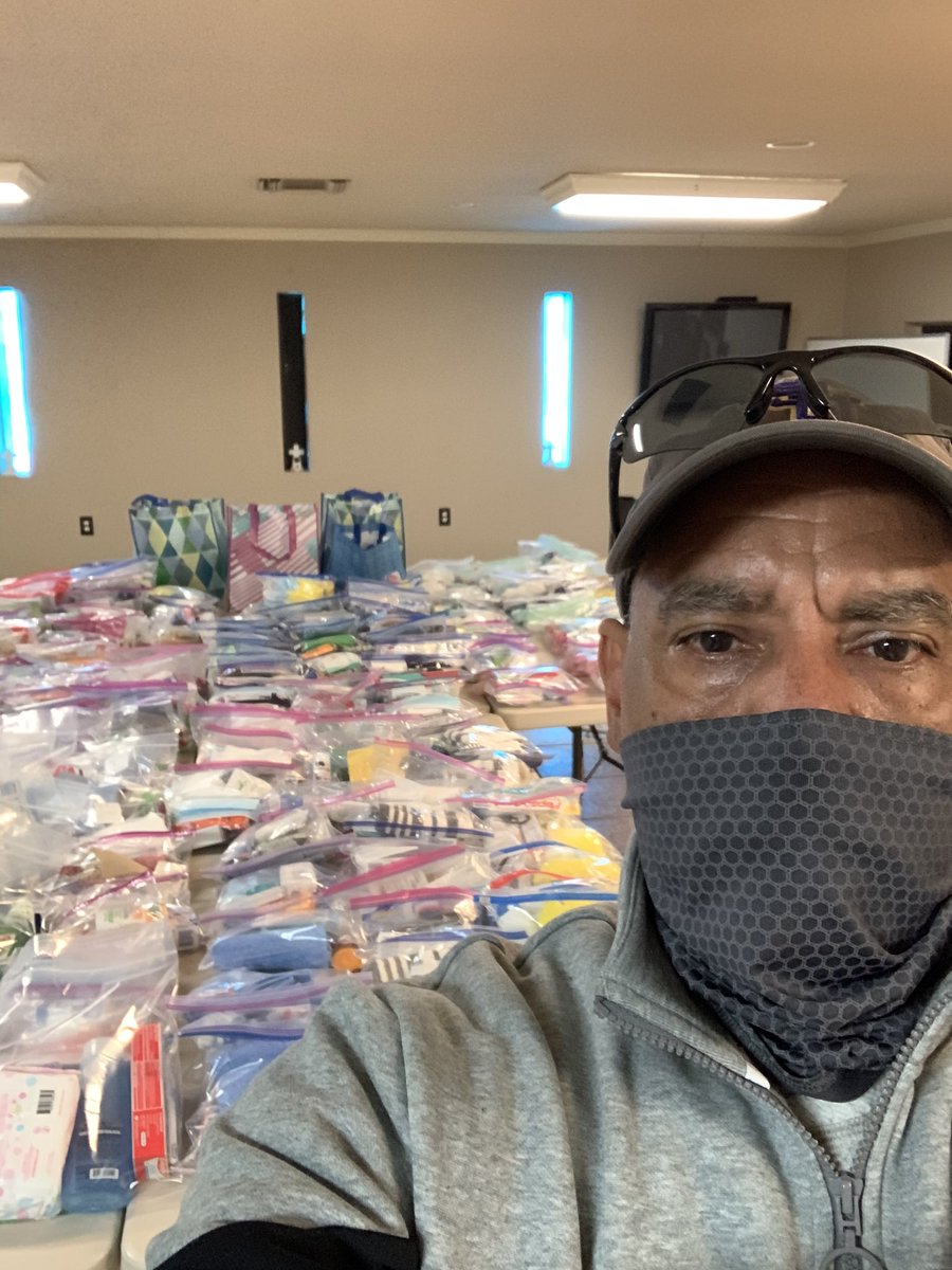 DrJuanBrown's tweet image. MLK Service day.
200 bags of toiletries to donate to local shelter.
#AACCC