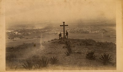 La CDMX vista desde el Cerro de la Estrella hacia 1884.