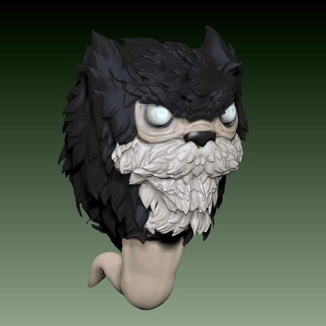 ronniemick's tweet photo. Der Kalte: a counter-spirit to my previous creation, Der Waldgeist. Where Waldgeist is pleasant and benevolent, “The Cold One” is not.
When the woods grow dark, Der Kalte floats through the forest, always on the hunt.
#characterdesign #digitalsculpt #folklorecreatures https://t.co/2GFpDiVuCk