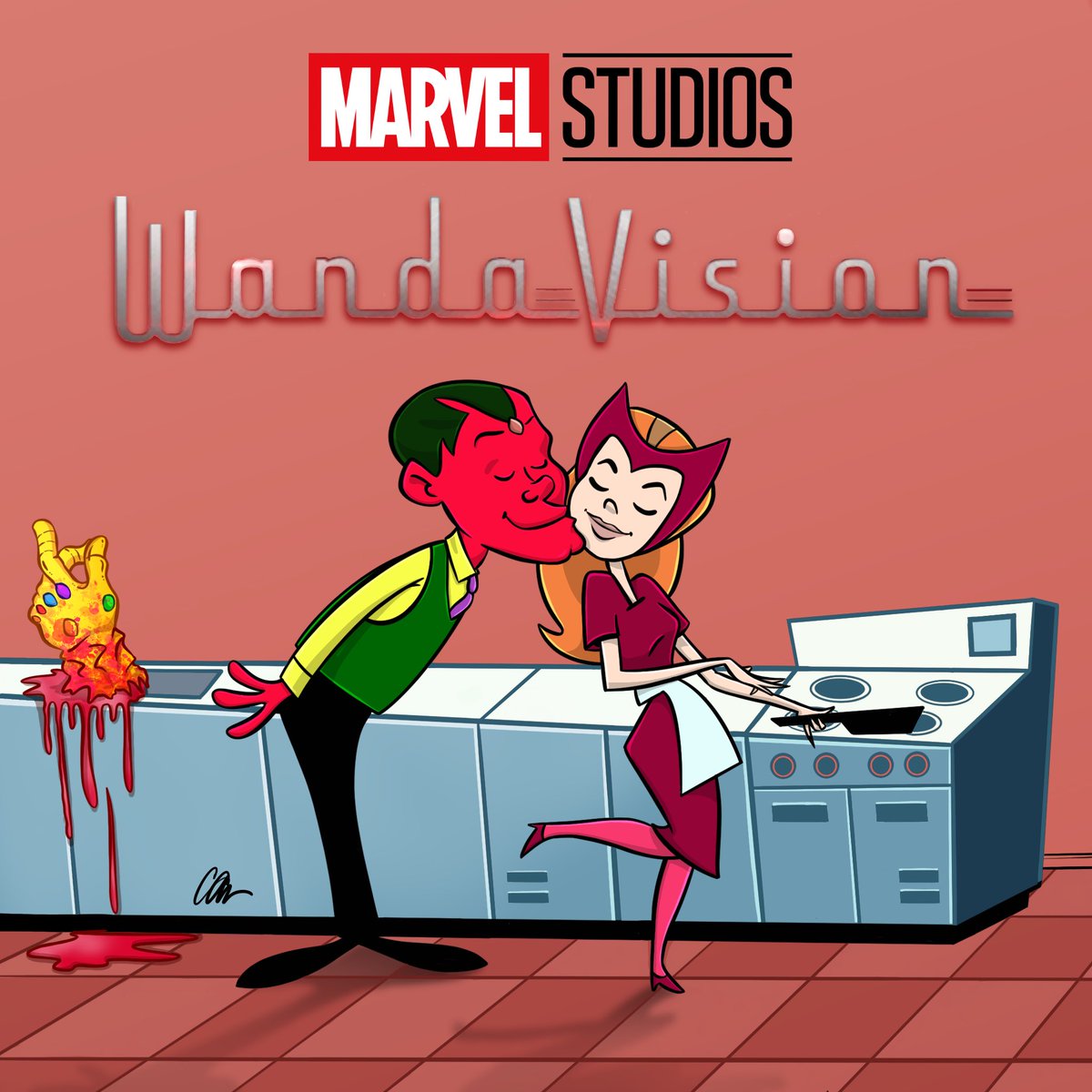 PencilAnimated's tweet photo. Whose watching the #WandaVison #WandaVision #ElizabethOlsen #MarvelStudios #DisneyPlus #MCU #Wanda #vision #chuckcarson #bewitched https://t.co/DeMUfsNKua