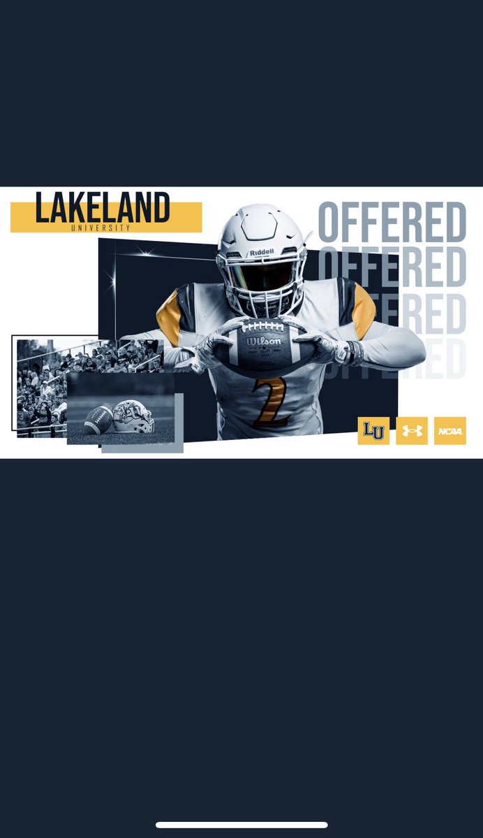 brianboydd07's tweet photo. Excited to receive an offer from Lakeland University! ⁦@CoachJohnsonP⁩ ⁦@rboostfootball⁩ ⁦@CoachKWhitman⁩ ⁦@atomsfootball⁩ https://t.co/yasMRVn4Ff