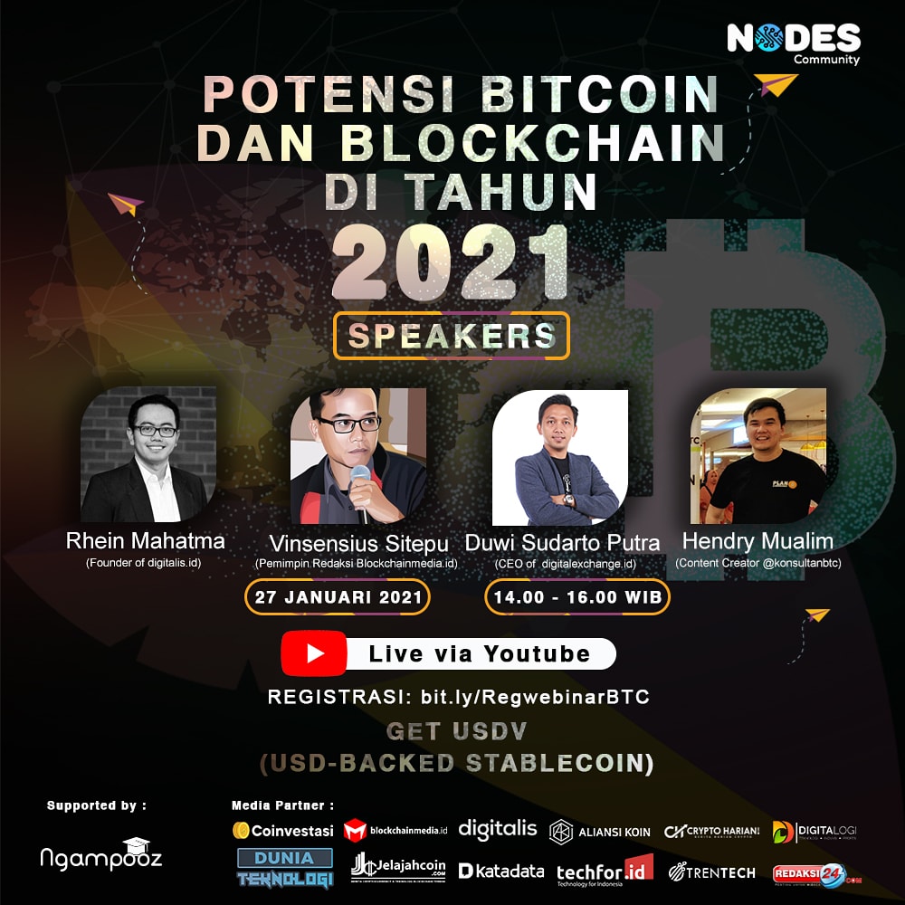 Nodes Community webinar!

Ikuti webinar Nodes community dengan para pembicara menarik di bidang bitcoin dan teknologi blockchain!
Link regist : bit.ly/RegwebinarBTC

#eventterkini #webinar #nodescommunity #technology #technologyforfuture #igfeedsmenarik_ #kalenderevent