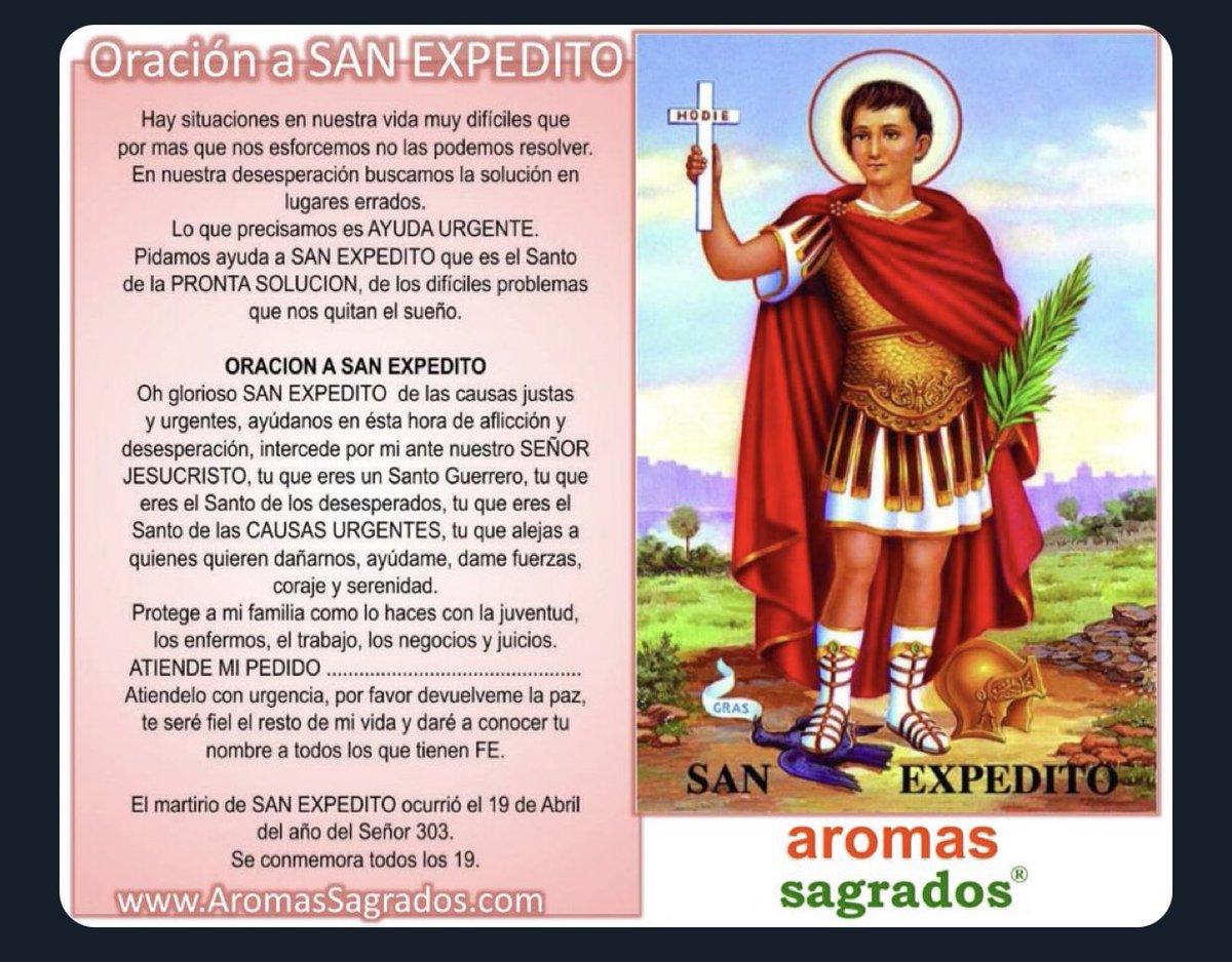 FloRotas's tweet photo. #sanexpedito en vos confío https://t.co/QQ0RpDAvQi