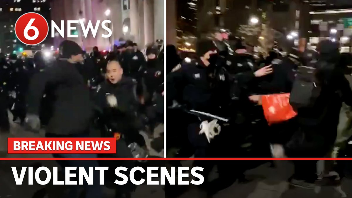 6NewsAU's tweet photo. #BREAKING: Police have been filmed pushing & shoving BLM Protesters in NYC, during a protest that has now turned violent.
RAW VISION: https://t.co/cDgjuJR8Dn
#6NewsAU #BLM #BLMNY #NYPD #Police https://t.co/f7fNDZrYmD