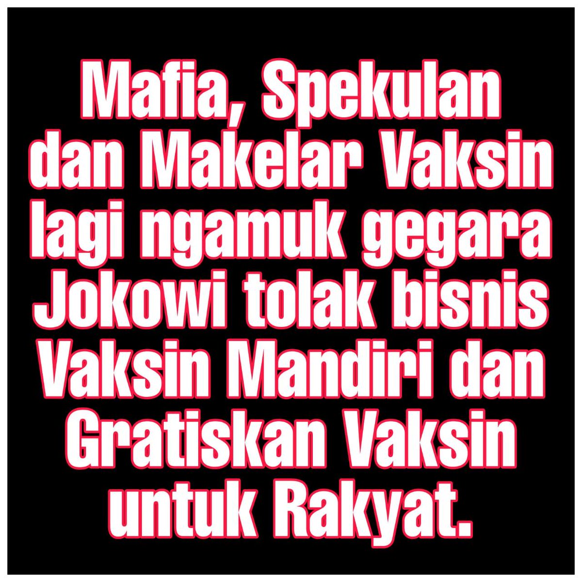 Presiden yg kami dukung sudah tepat dan yg kami jaga juga sudah pas berjuang untuk dan atas nama rakyat Indonesia, bukan untuk makelar vaksin..
maju trus pak <a href="/jokowi/">Joko Widodo</a>