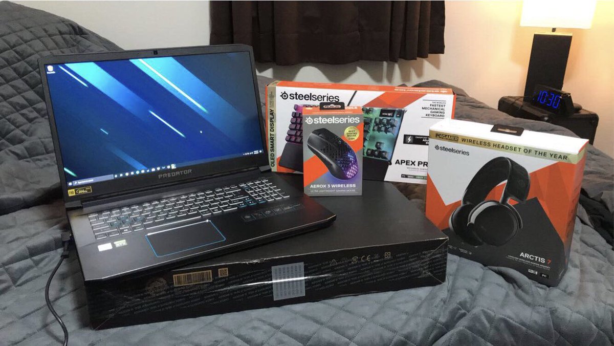 OkDozer's tweet photo. Thank you @IntelGaming @SteelSeries I can finally stop using my old 8370. Thank you for the opportunity #masterofgame https://t.co/81eVAGMF5G