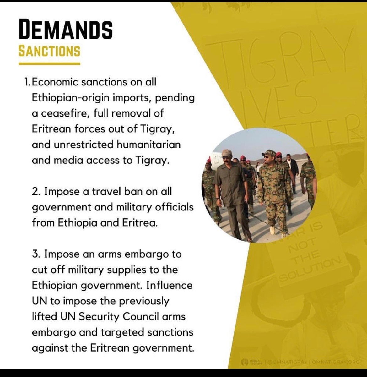 #TigrayGenocide is real. The international community must take actions to stop the atrocities being committed by @AbiyAhmedAli and dictator Isaias. #UNSC must impose economic sanctions and arms embargo. #BidenActNow #SanctionEritrea @LindaT_G @JoeBiden