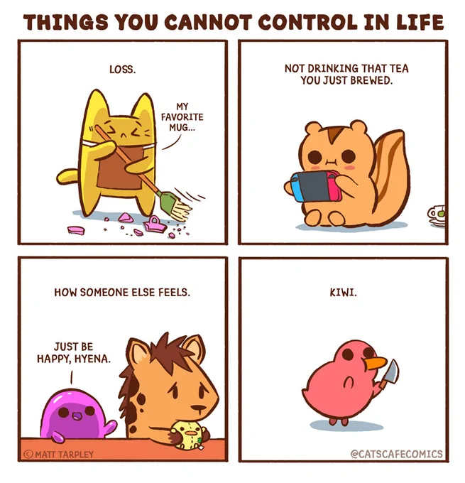 Things you cannot control in life: 