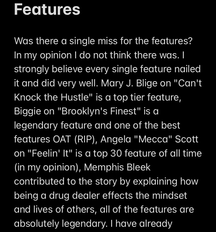 Features - Short Section