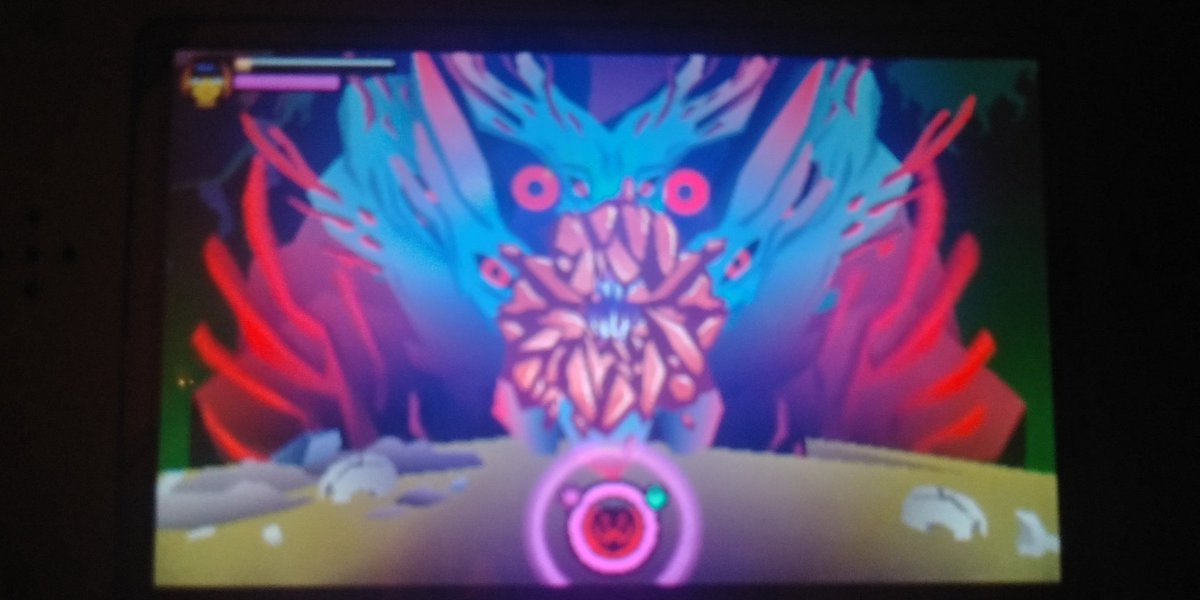 Jaconian's tweet photo. This battle against the Cryptolith in #Severed by @DrinkBoxStudios on the 3DS gave me a lot of trouble, until I really started paying attention and then I beat it on the next (5th overall) attempt.

#Cryptolith https://t.co/bkEcKWxqYj