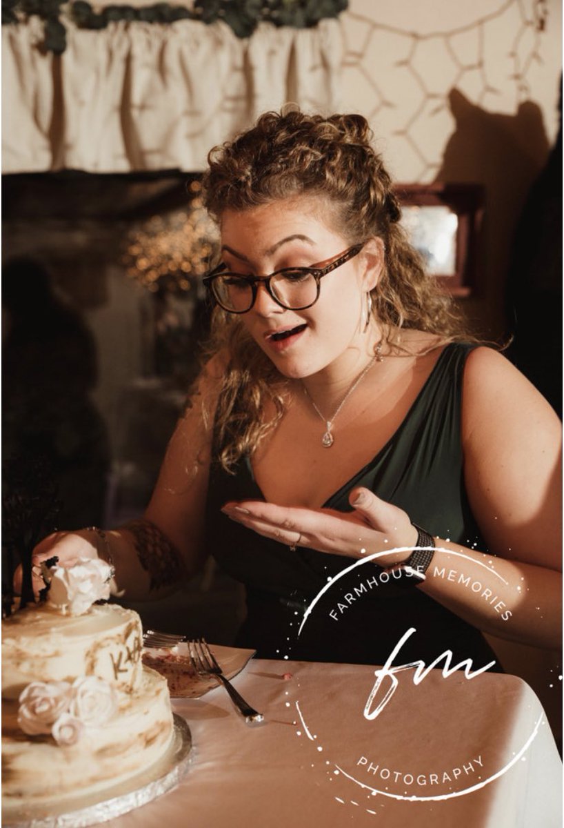GillianHacker's tweet photo. For your enjoyment-
Are you a real sister if you don’t sneak over to eat the wedding cake before it’s served? No. Had to test it out for others safety. Was surprisingly good. https://t.co/hwOK6QMock