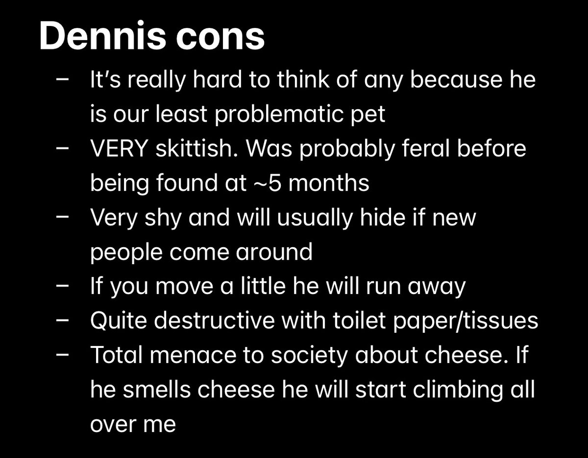 The cons for each lmaooo