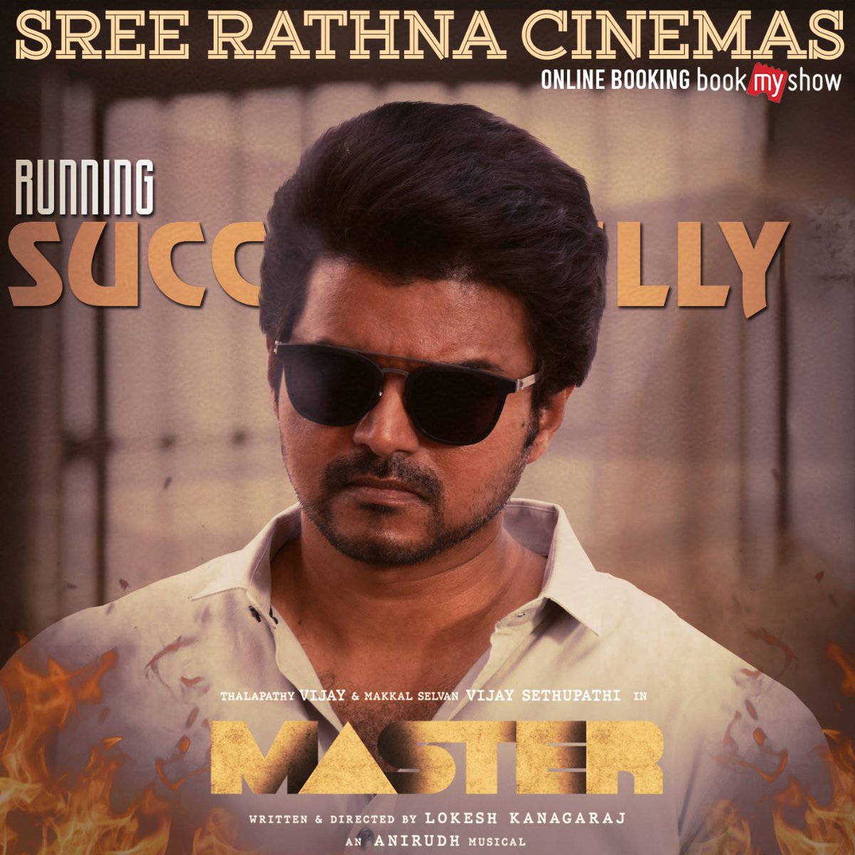 Sreerathnacine1's tweet photo. #MasterRaids the world! 🔥🔥
Officially the highest grossing movie on the opening weekend, globally!
And #runningsucessfully in Sree Rathna Cinemas ❤️
#MasterGloballyNo1 #MasterRaid #Master #MasterFilm #MasterPongal https://t.co/2okHhKGiYs