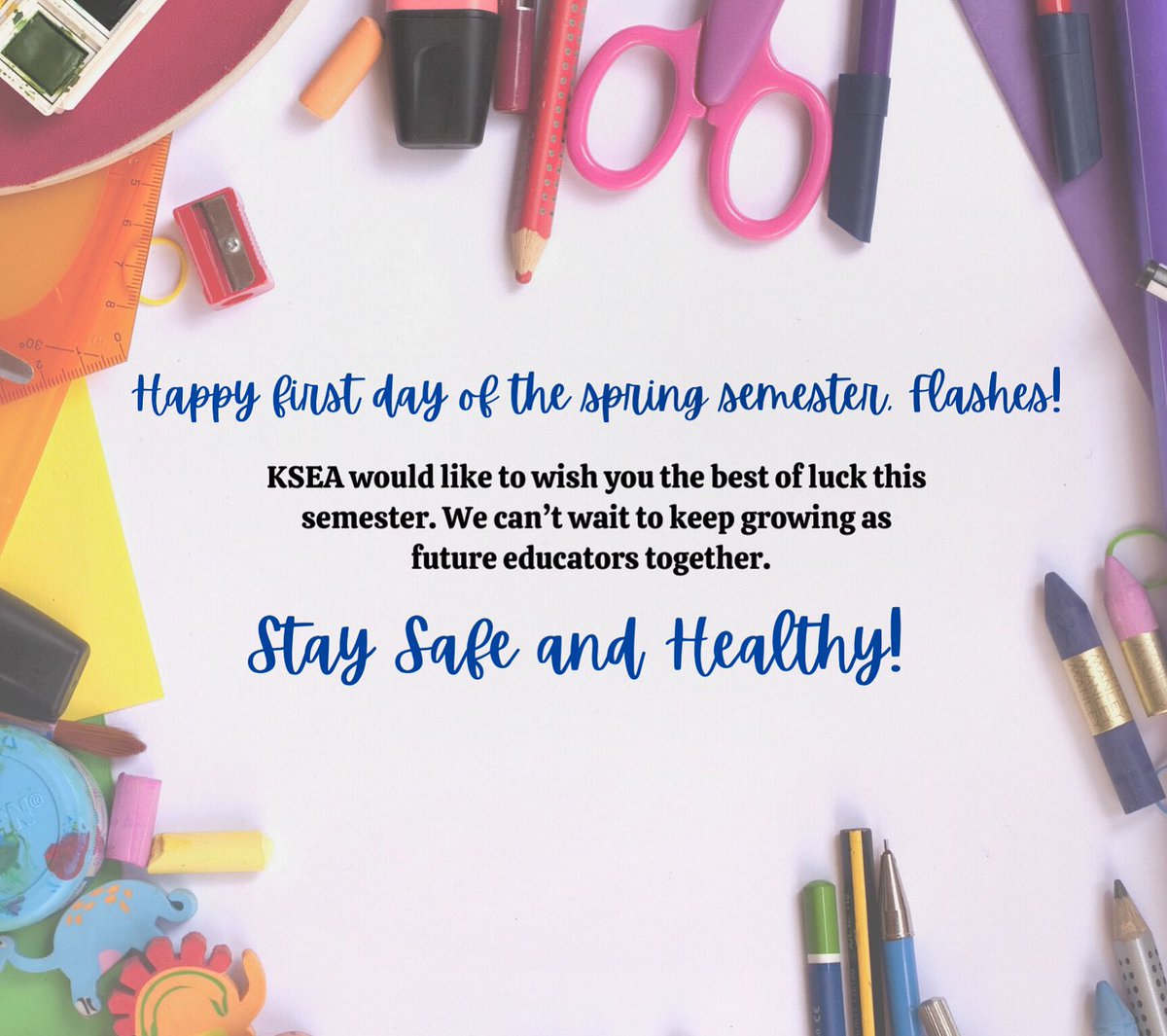 KSU_KSEA's tweet image. KSEA would like to wish you a very happy spring semester. 📚🎓✏️We’re excited to see what we can accomplish together, and we look forward to growing as educators with you all. As always, stay safe and healthy 🙌🏼 Don’t forget to wear your masks! 😷 #KSEA #OEA #Teachers #KentState