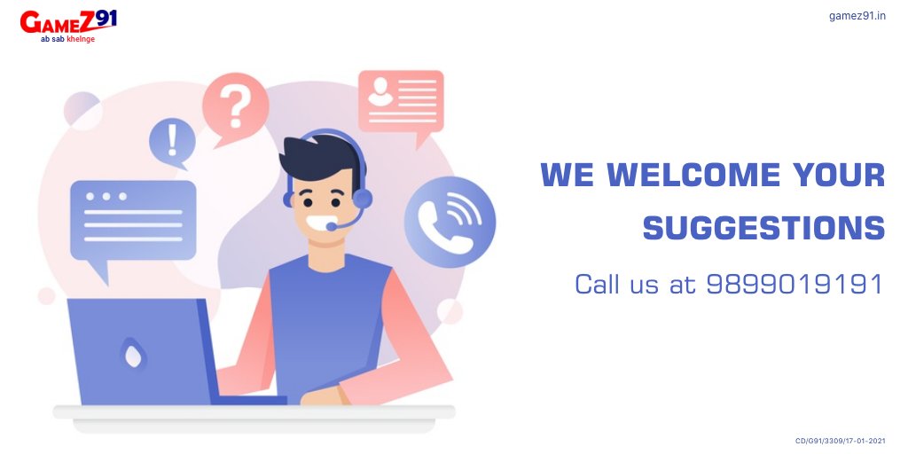 GameZ91official's tweet image. Our customer support team is here to help you. 
#GameZ91 #Games91 #AbSabKhelenge #customercare #customercarenumber #queries #doubts #contact #dial #players #customerservice #customersatisfaction #customerexperience #customer #happycustomer #customerappreciation #service #love