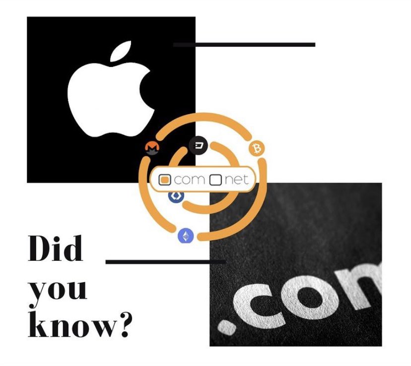 BitcoinDomain's tweet photo. @Apple was the 64th domain registered in 1985 and can boast being one of the first domains put into service.
⠀
#bitdomain #hosting #domain #bitcoin #crypto #startup #startupscene #wordpress #cloudhosting #specialmenu #btc #bitcoinnews #bitcointrading #bitcoinexchange #apple https://t.co/f1c5YGFpNh