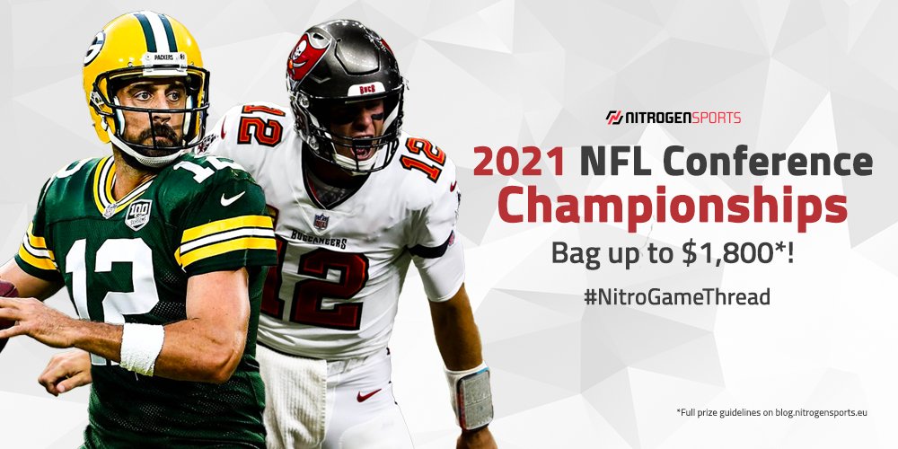 NitrogenSports's tweet photo. 🏆 CHAMPIONSHIP SUNDAY 🏆 #NFLPlayoffs

Predict the winners ATS and the totals for a shot at taking home the $1,800* prize!

RT this post &amp; REPLY with #NitroGameThread
+ thoughts about the games + tag 2 friends

Submit entry here: https://t.co/Iefa0UrC9D https://t.co/arjvQwuQJR