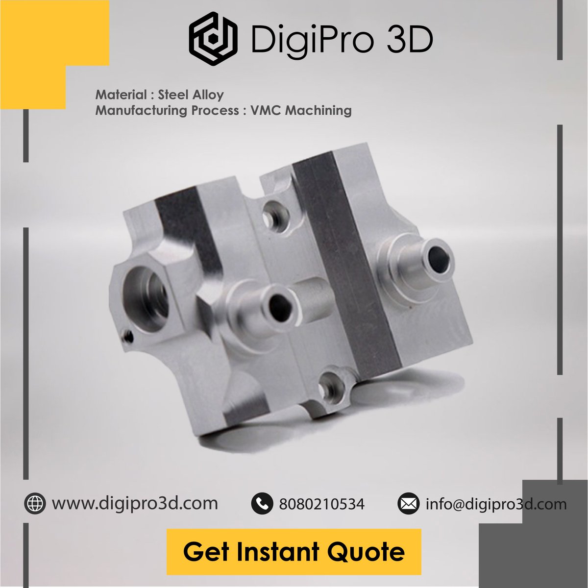 3dDigipro's tweet photo. Are you looking for single or batch of CNC / VMC machined parts for end application? Here's is our latest manufactured machined parts. With precision and accuracy.
Inbox us at info@digipro3d.com to get your parts manufactured.

#cnc #pune #machining #3dprintinginpune #DigiPro3D https://t.co/NGrH4v6qLn