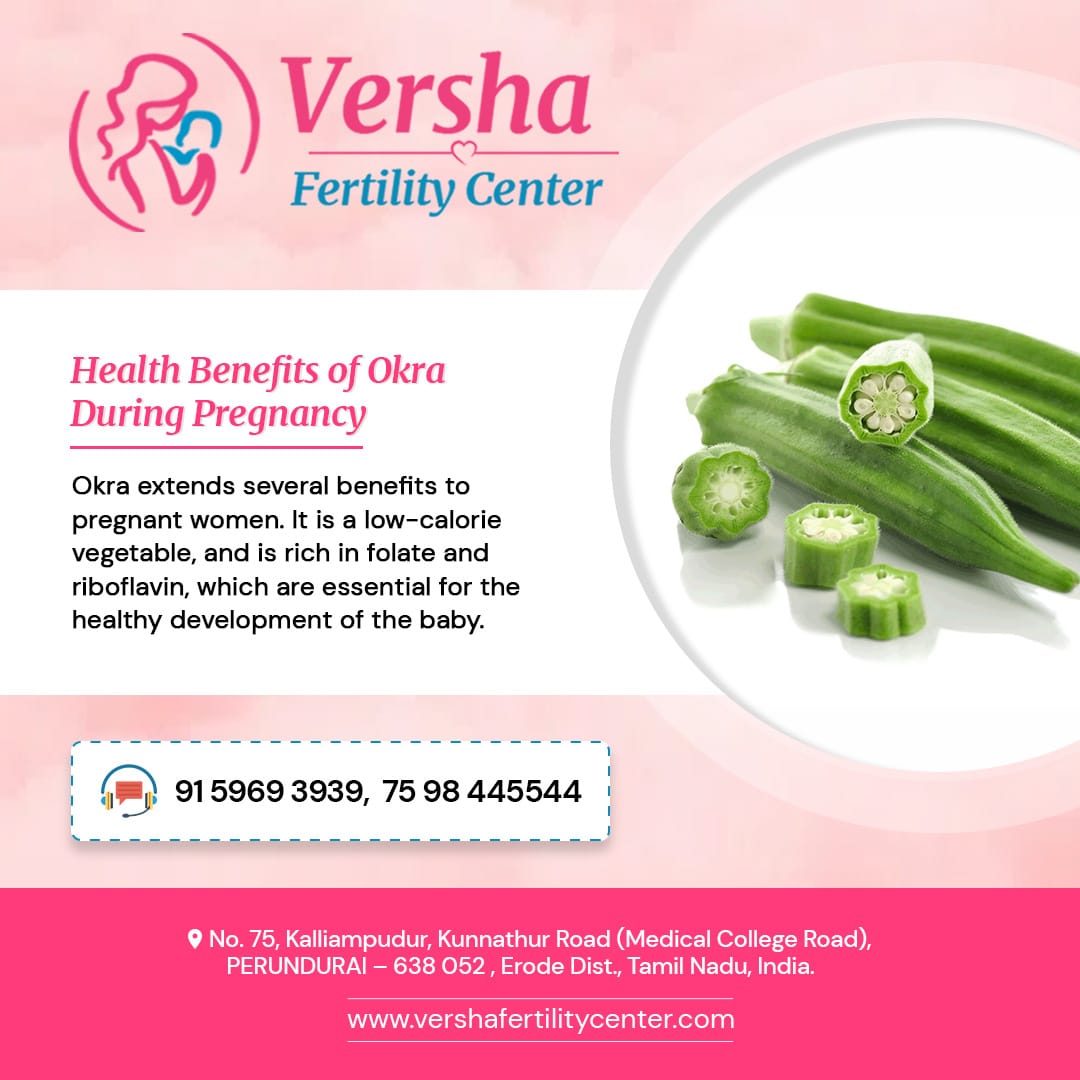 CenterVersha's tweet photo. Health Benefits of Okra During Pregnancy:-
 
Okra extends severalbenefits to pregnant women. It is a low-calorie vegetable,and is rich in folate and riboflavin, which are essential for the healthy development of the baby #Treatment for #Infertility  #For #More #Dial, 9159 693939. https://t.co/9fKLqLtbJM