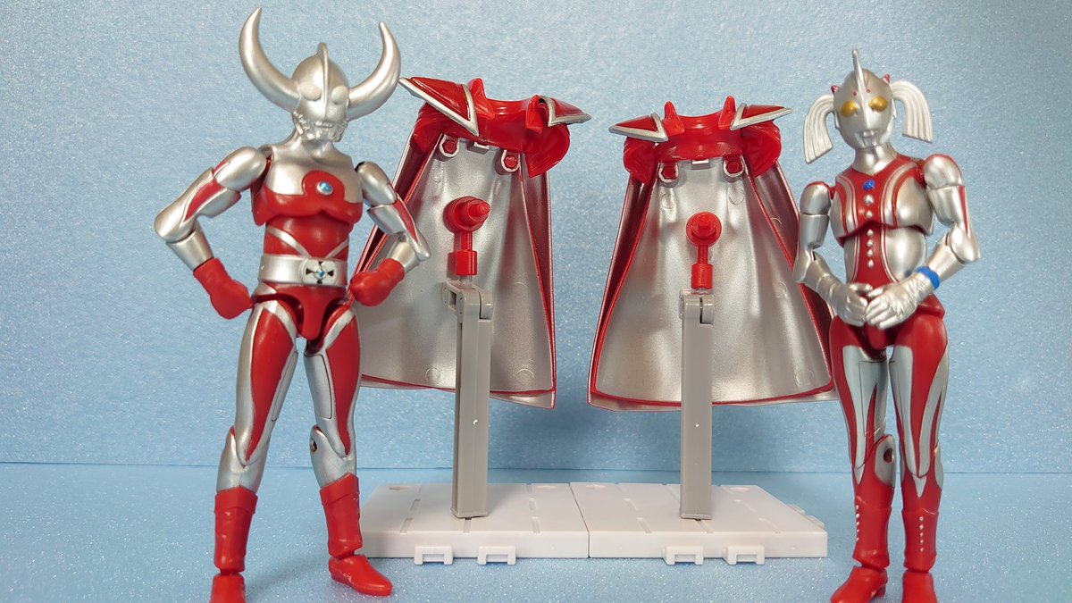 掌動 ウルトラの父、母専用のマント作成しました。ブラザーズマント肩