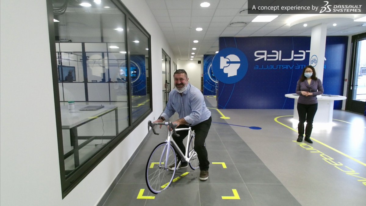 bikEpic3DS's tweet photo. I tried a bike in #AugmentedReality during the experiential track at #CampusFab. Come and try this #3DCustomization #3DEXPERIENCE and learn how #IndustrieDuFutur bridges experience and on-demand manufacturing. A #ConceptExperience by @3DSfrance's #3DEXPERIENCELab https://t.co/0HSLXeAzRv