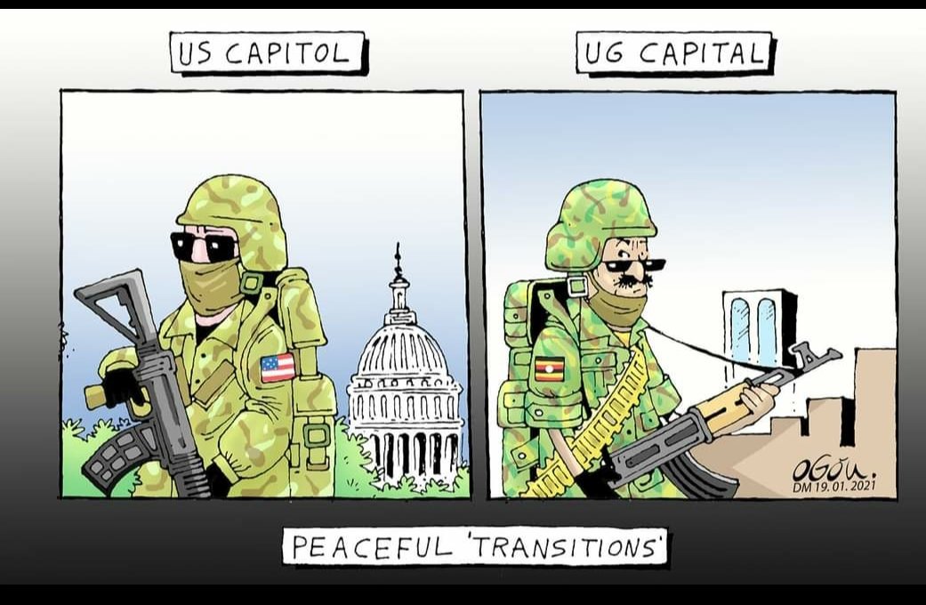 Same thing, different countries.
One country is criticized, the other is applauded. 
Ono omwana <a href="/chrisatuk/">Ogon</a> akuba katyuuni yarabi🤣🤣