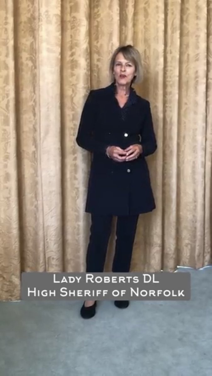 TalksNorfolk's tweet photo. The first 10 talks have been sent off for the next stage! Here we have the elegant Lady Georgina Roberts, The High Sheriff of Norwich one of the generous talkers. https://t.co/mzVXNjE9Y1