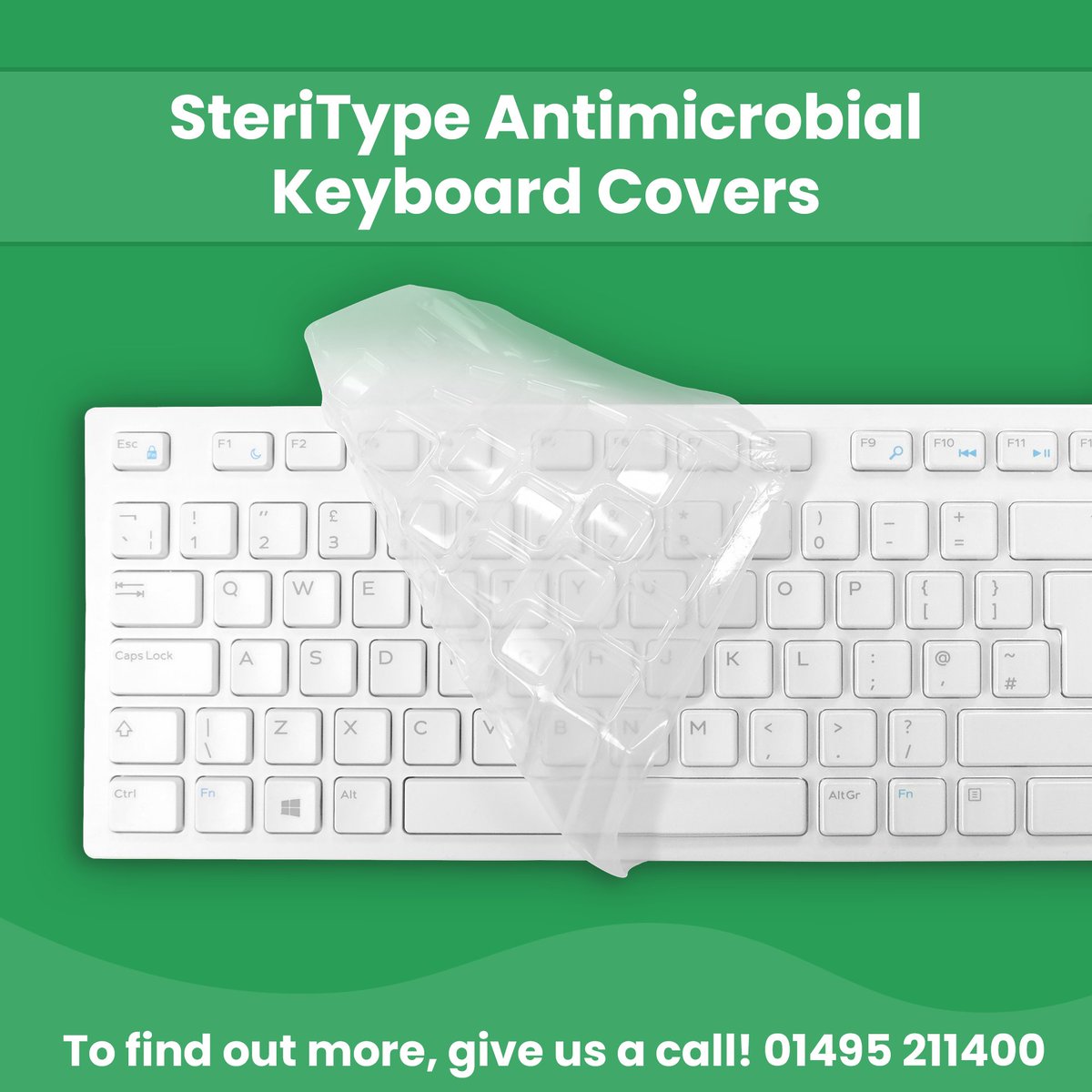 SteriType's tweet photo. Our vacuum formed, HTM 01-05 compliant Keyboard Covers offer 24/7/365 antibacterial protection. The perfect solution to protect your keyboard against accidental spills and damage from regular disinfection. 

For more info call us on 01495 211400 or visit https://t.co/3NgJiDT1Od https://t.co/BzpiNSeYV1
