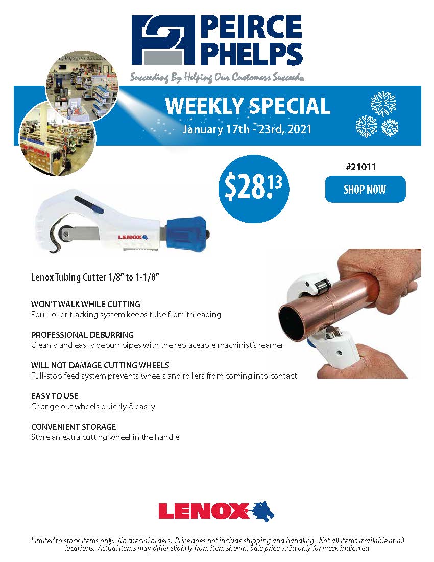 This Week's Special and Featured Item. Login to your peirce.com account to get these specials. #PeircePhelps #weeklyspecial #featuredItem