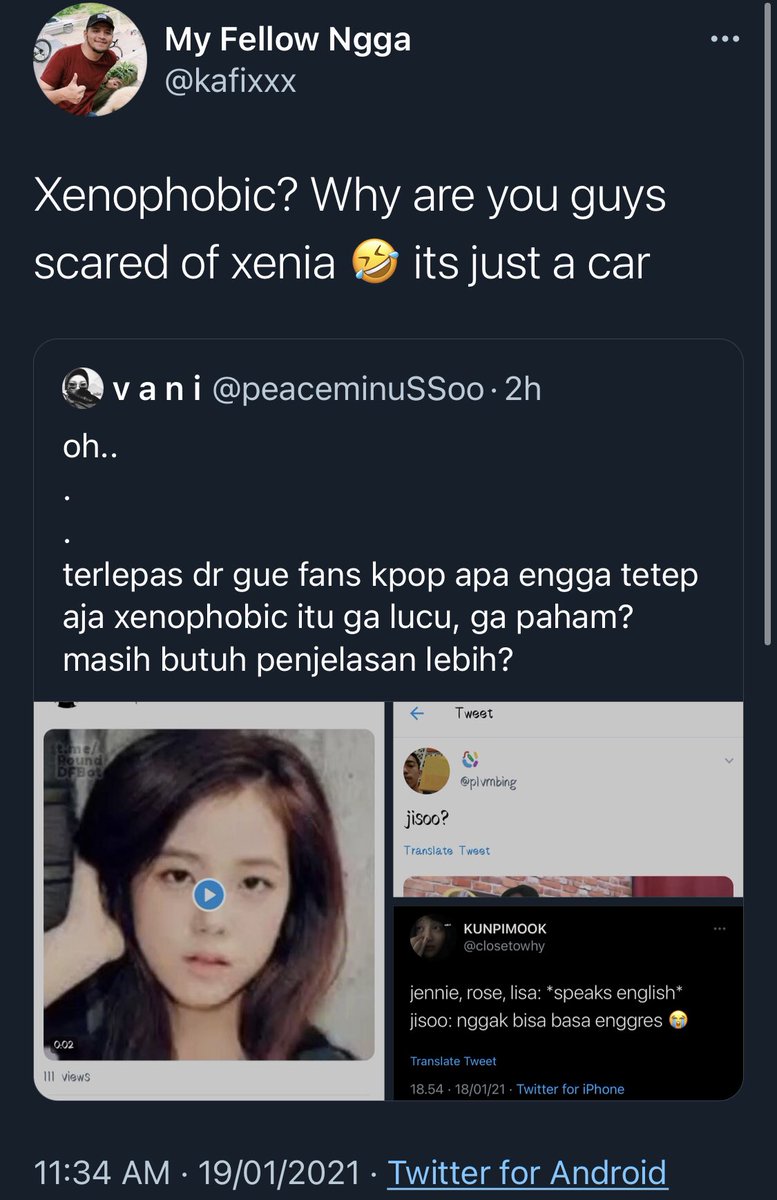 protectKJS's tweet photo. ๐จ REPORT IMMEDIATELY ๐จ
๐ kafixxx
https://t.co/R3yQ9ZRhfu
This person thinks that being xenophobic is a joke and is having so much fun mocking JISOO.
๐ REPORT AS
๐ Disrespectful/Offensive
๐ Targetted Harrassment
๐ Hacked
โDONโT ENGAGE! https://t.co/AcVhtKqo6I