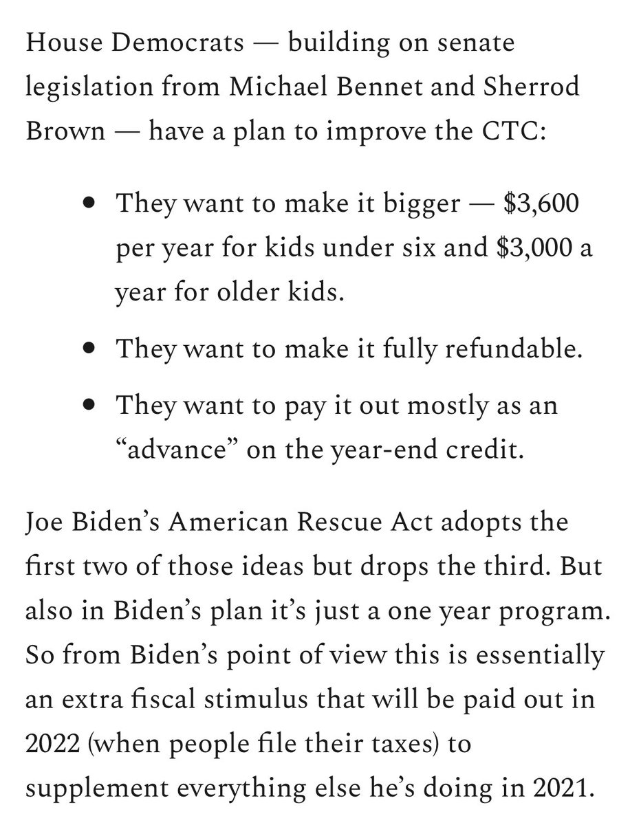 The leading contender for how to do this right now is to take a tax credit infrastructure born as a political response to the once-ascendant right and try to make it actually good.  https://www.slowboring.com/p/inflation-contrarians
