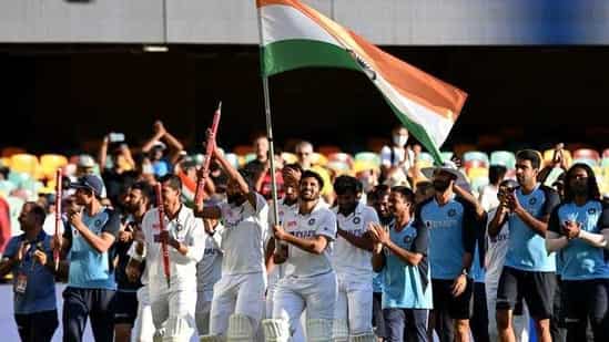 i_pradeeprawat's tweet photo. A successful surgical strike part 2 by Team India 🇮🇳 .  
Congratulations Team India for one more historic win against Australia!!! https://t.co/Oj5oFLa1wY