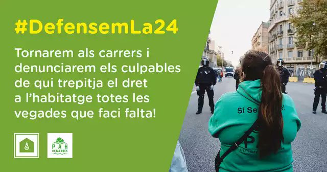 pah_santfeliu's tweet photo. Avui les @pahcatalanes, amb entitats socials i polítiques,per a denunciar el nou atac del PP a la Llei 24/2015.

En necessari que entre totes #DefensemLa24 demanem al Govern de @sanchezcastejon a blindar-la i evitar que milers de famílies catalanes siguin desnonades. https://t.co/HDtGZUUgKT