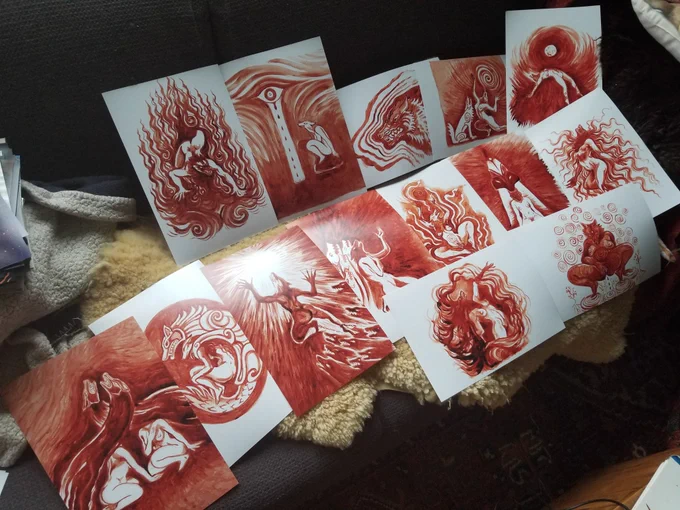 Ahhhh my Moonpainting prints came out so nice ?♥️♥️ perfect colors 
