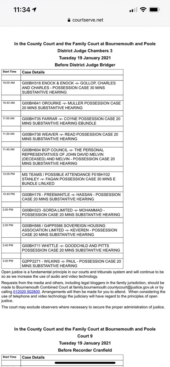 simonstrelitz's tweet photo. @HMCTSgovuk @CEOofHMCTS And could you comment upon this ‘in person’ list being in a small Chambers room at this court today - without adequate time between hearings for appropriate cleaning? Court hearings are being listed ‘fully’ ‘in person’ when it could be dealt with remotely or as a hybrid hearing https://t.co/EdTp70Rce9
