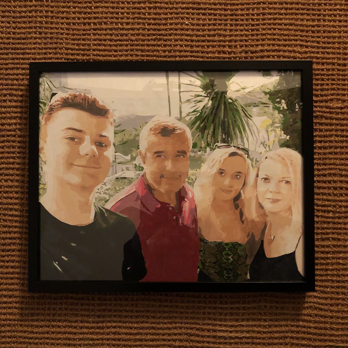 KoolKids2011's tweet photo. @thismorning I’ve taken painting in lockdown(paint by numbers) here’s a family one! https://t.co/B0YbSEflXV