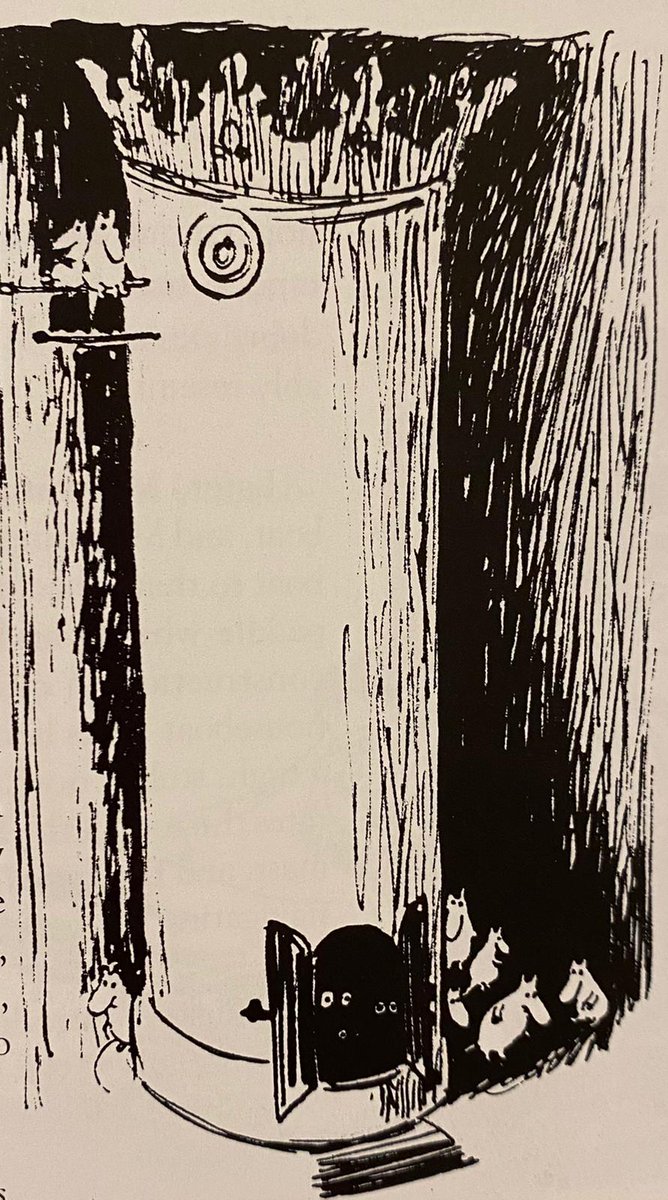 15/16 This illustration of one such stove is shocking in how small the moomins are compared to it and their sheer number. In the Moomin canon, we only ever encounter: Moominpappa, Moominmamma, Moominroll, the Ancestor and a handful in an old photograph...