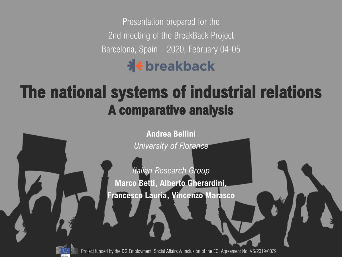 Do different #industrialrelation systems lead to different #tradeunion #membership strategies? Read the Report  by <a href="/ndreabellini/">Andrea Bellini</a> presented during the <a href="/BreakbackP/">BreakBack European Project</a> meeting in Barcelona 👉 breakback.cisl.it/project-result…