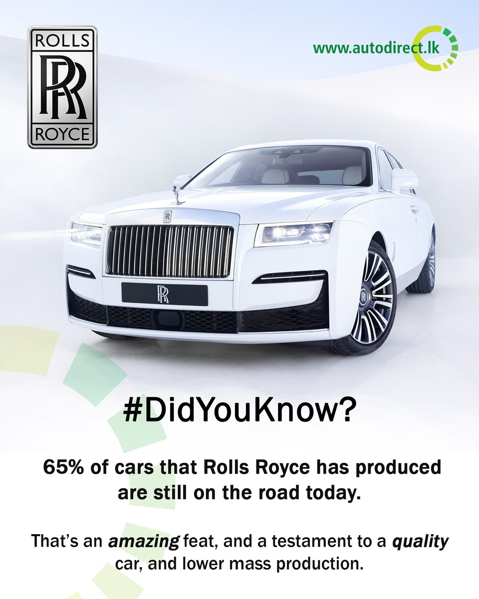 autodirectlk's tweet image. #autodirect #automobile #DidYouKnow #rollsroyce