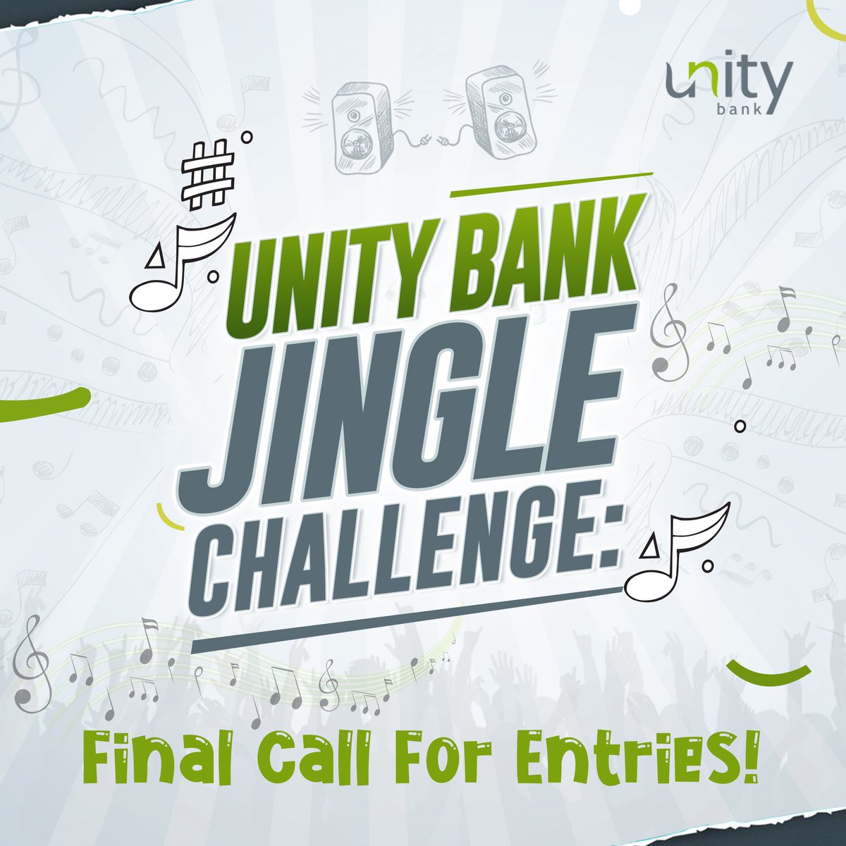 UnityBankPlc's tweet photo. We have been enjoying your #UnityBankJingleChallenge entries so far
Today is the last day to enter the competition as we will be selecting winners tomorrow! 
Send in your videos now for a chance to win N100,000 and to perform with @adekunleGOLD  at #UBLive! 

#SucceedingTogether https://t.co/CtWYSc59Fh