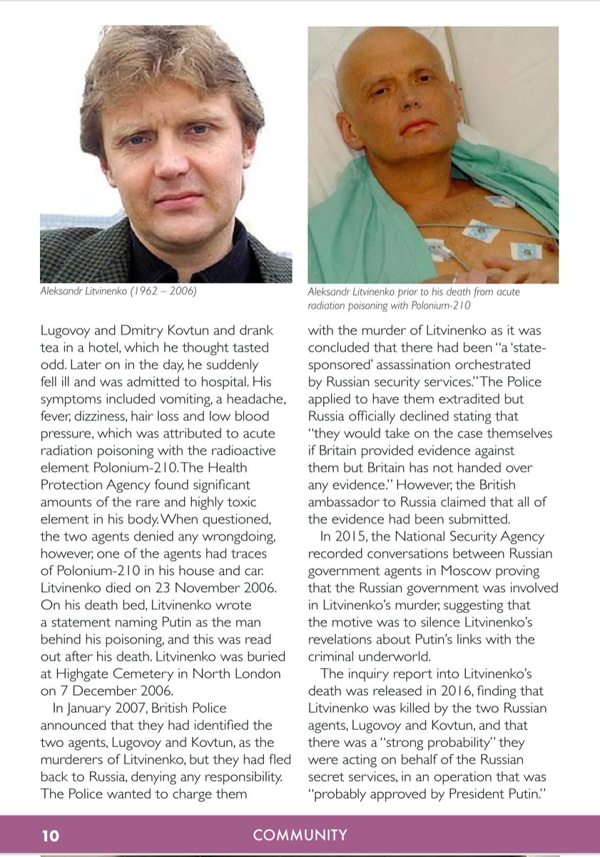 SheffSci's tweet photo. Following on from last month’s article on ‘Poisons’, I wanted to look into a little more depth about two of the cases, Georgi Markov &amp; Aleksandr Litvinenko. Read the article below or follow the link: https://t.co/1tCLyrVEE1 
#sheffieldissuper #forensics #forensicscience
#FORENSIC https://t.co/z4mH87PU2m