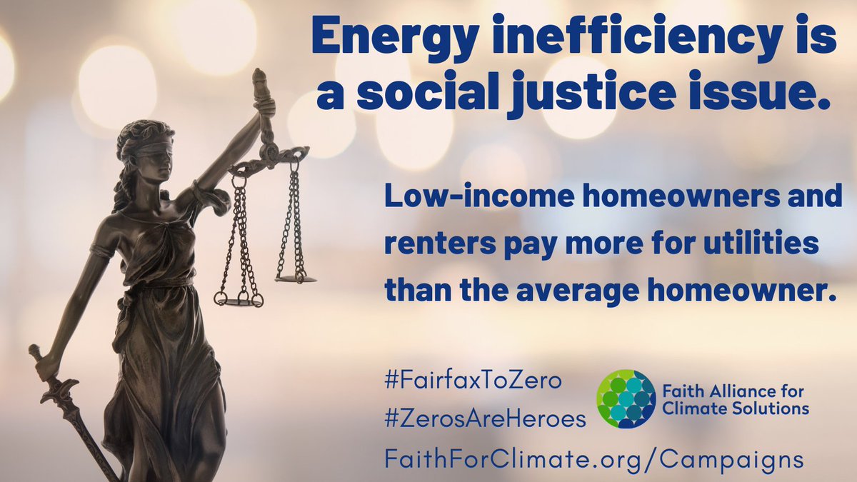 FaithforClimate's tweet photo. Spend too much on utilities? Low-income owners, renters, seniors, the disabled often do. Save money & improve your health through better energy efficiency in your home.
#FairfaxToZero #ZerosAreHeroes #Fairfax #ClimateAction #ClimateJustice @FairfaxCounty @ffxgreen https://t.co/nIRZb00yJB