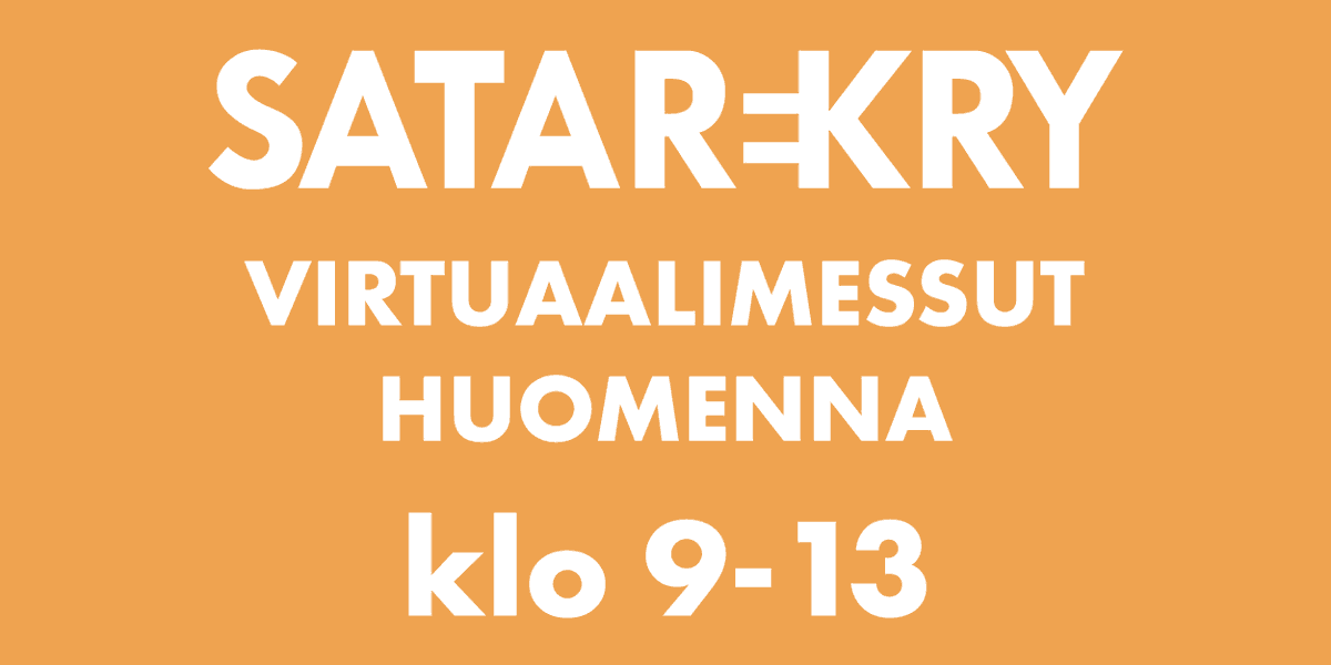 Satarekrymessut HUOMENNA klo 9 alkaen! Muista rekisteröityä Hopiniin buff.ly/3innFZ5 ja varata aika CV-klinikalta! #satarekry2021