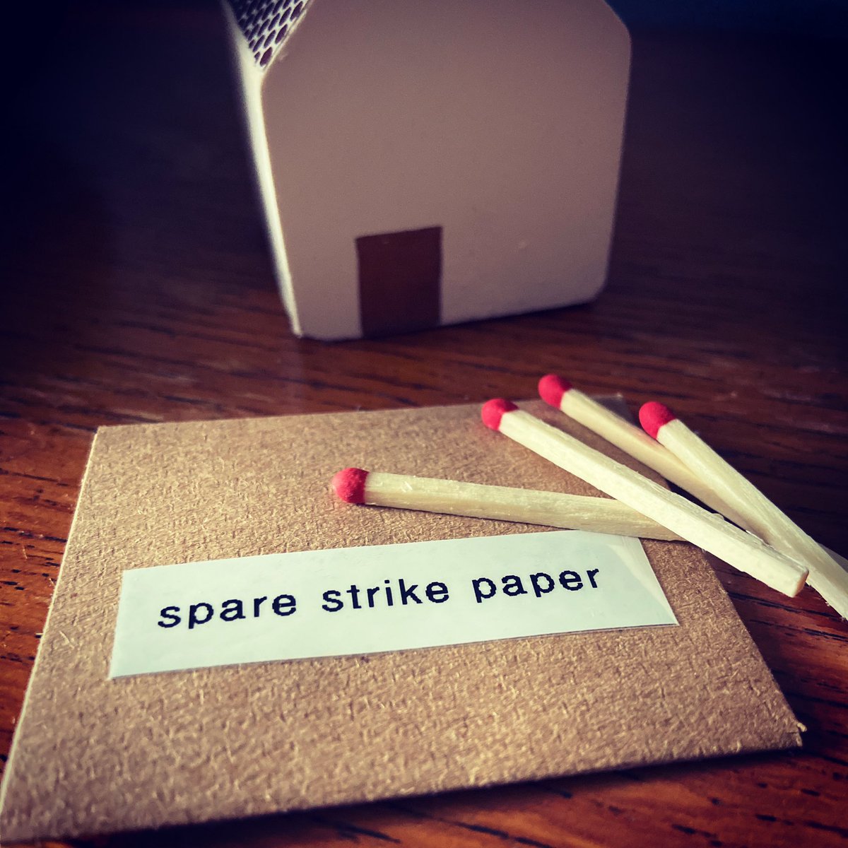 nicmannmade's tweet photo. Did you know that each of the match striker houses come with a spare striker pad? So once the original has worn down you can replace with a new one. Plus it comes in this cute teeny tiny envelope 🥰✉️ ✉️🥰
#matchstriker #etsyseller #nicmannmade https://t.co/rD1ZRMHK7G